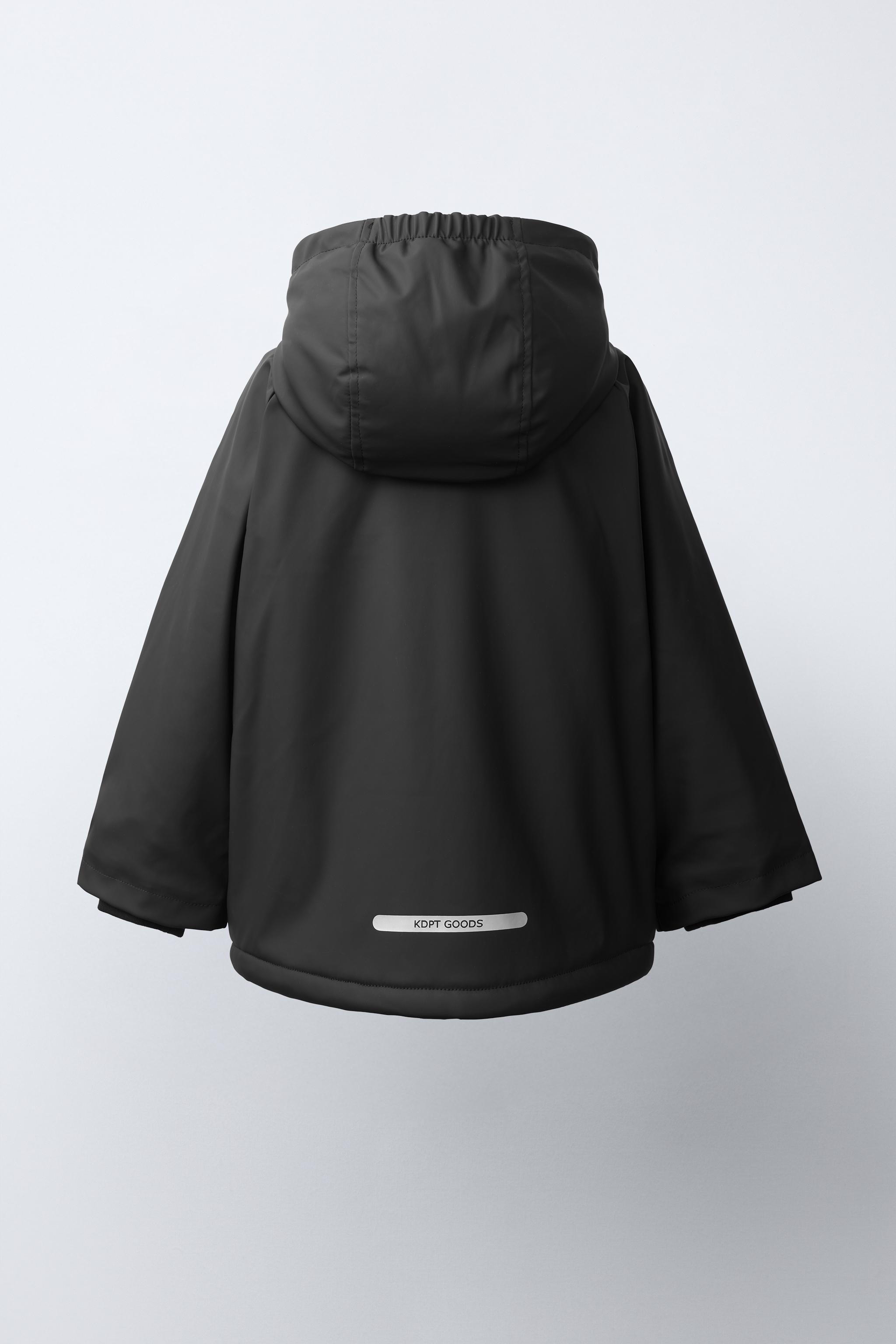 WATER-RESISTANT FAUX SHEARLING LINED RAINCOAT - Chocolate | ZARA