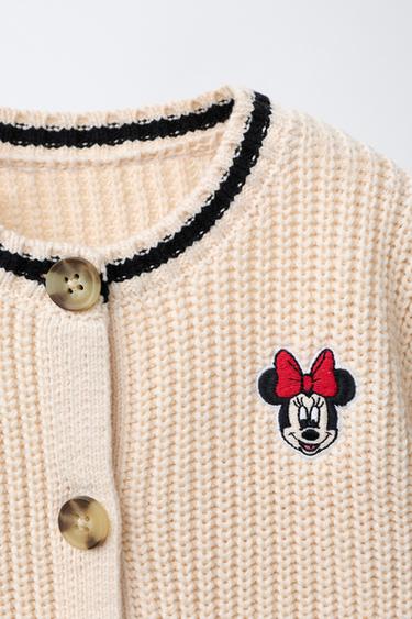 GILET EN MAILLE BRODÉ MINNIE MOUSE © DISNEY - Écru de Zara - Image 2