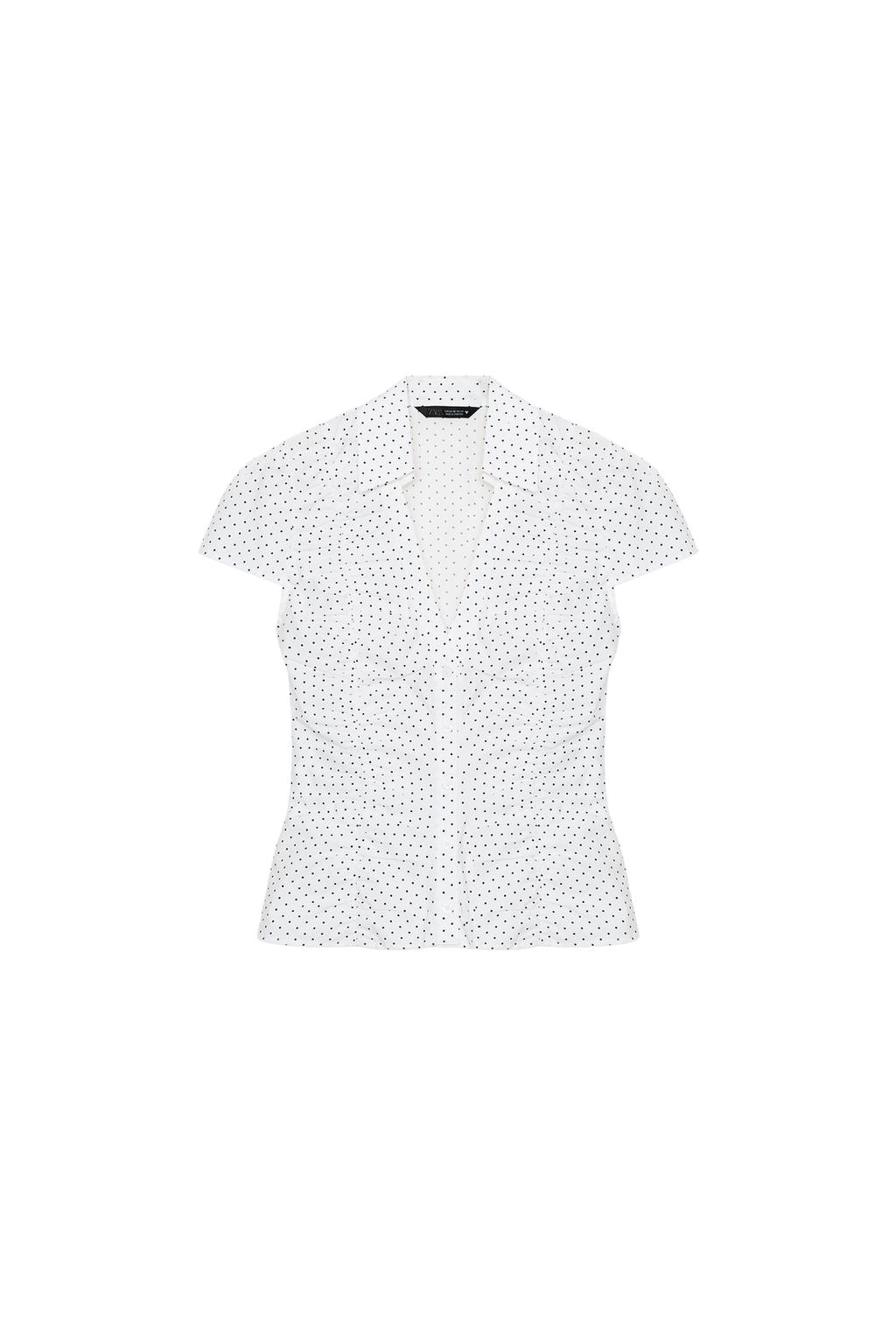 RUCHED POPLIN TOP - image 3