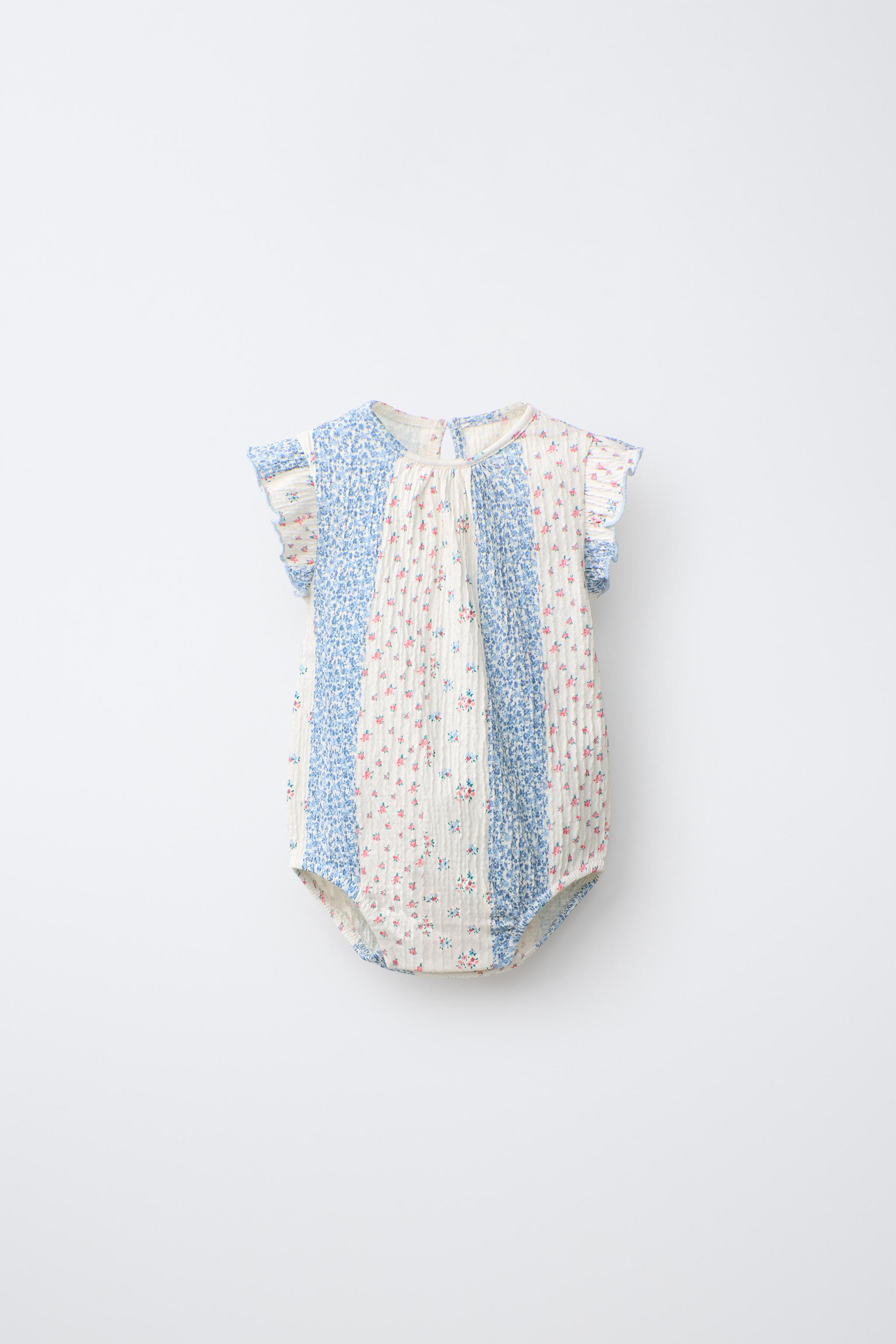 Боди PATCHWORK для детей, цветочный принт — Zara