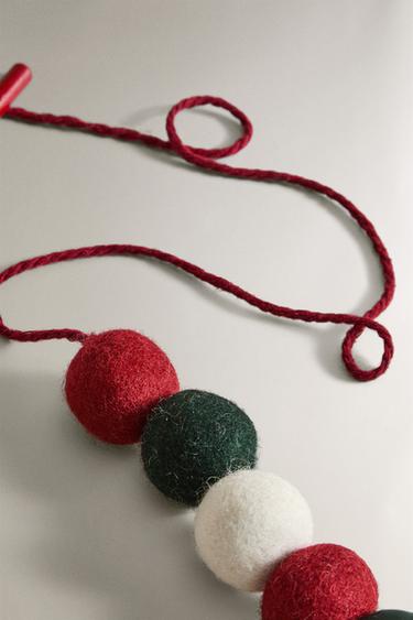 CHRISTMAS PET TOY WAND WITH BALLS - Red by Zara - Image 1