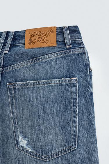 JEAN BAGGY FIT TAILLE MOYENNE HARRY LAMBERT FOR ZARA X DISNEY - Bleu marine de Zara - Image 4