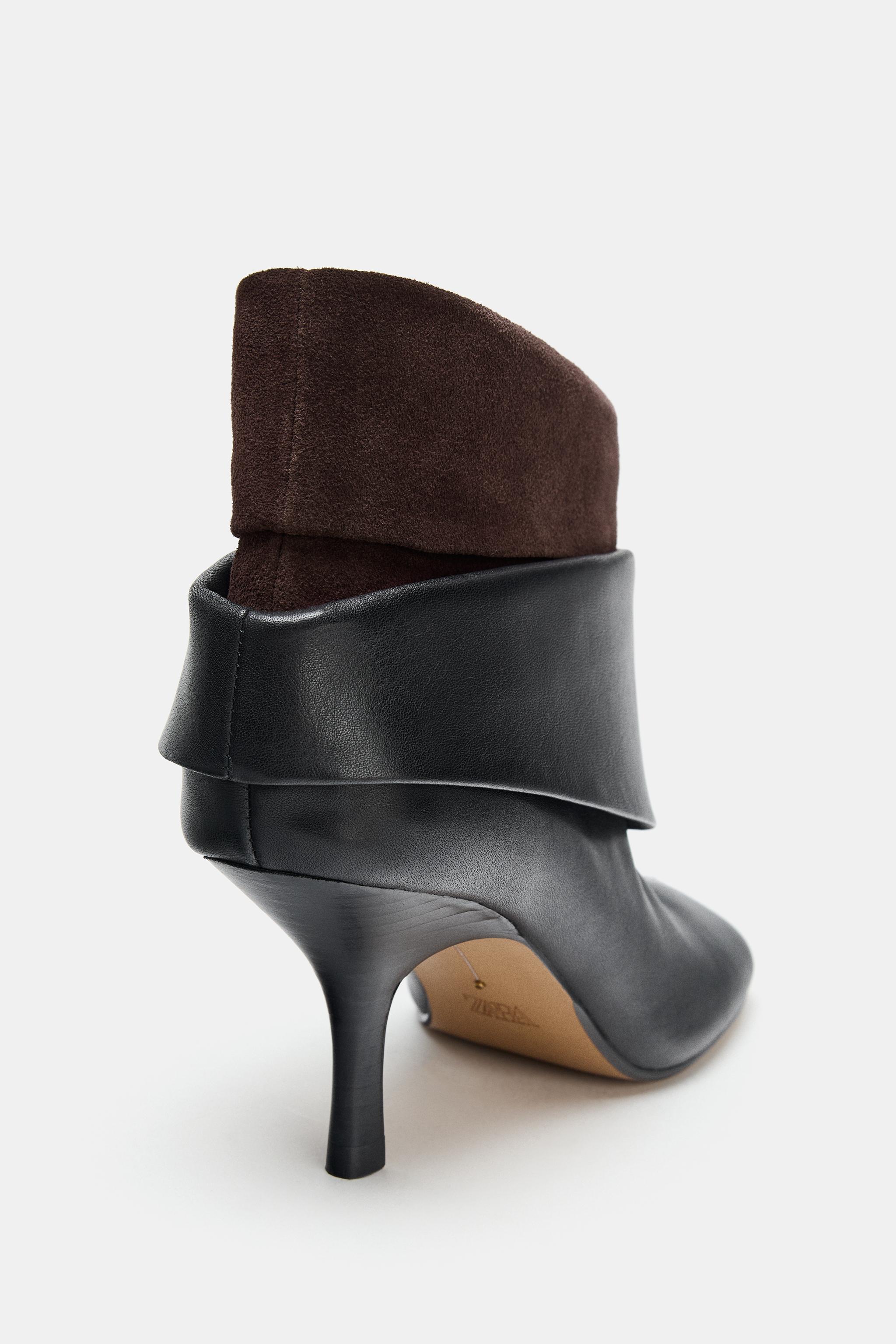 LEATHER HEEL ANKLE BOOTS LIMITED EDITION