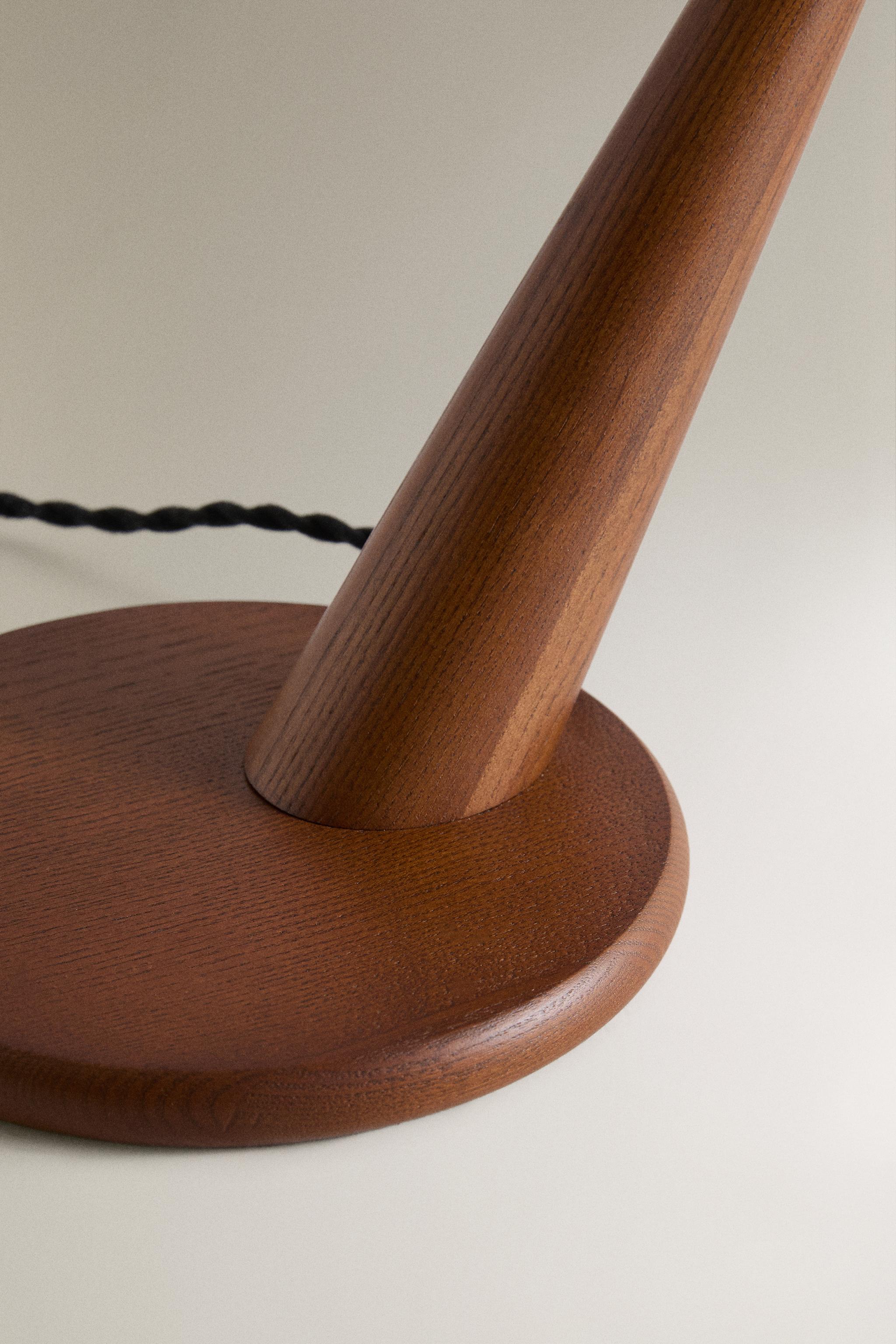 LAMPE DE TABLE BOIS ET MÉTAL