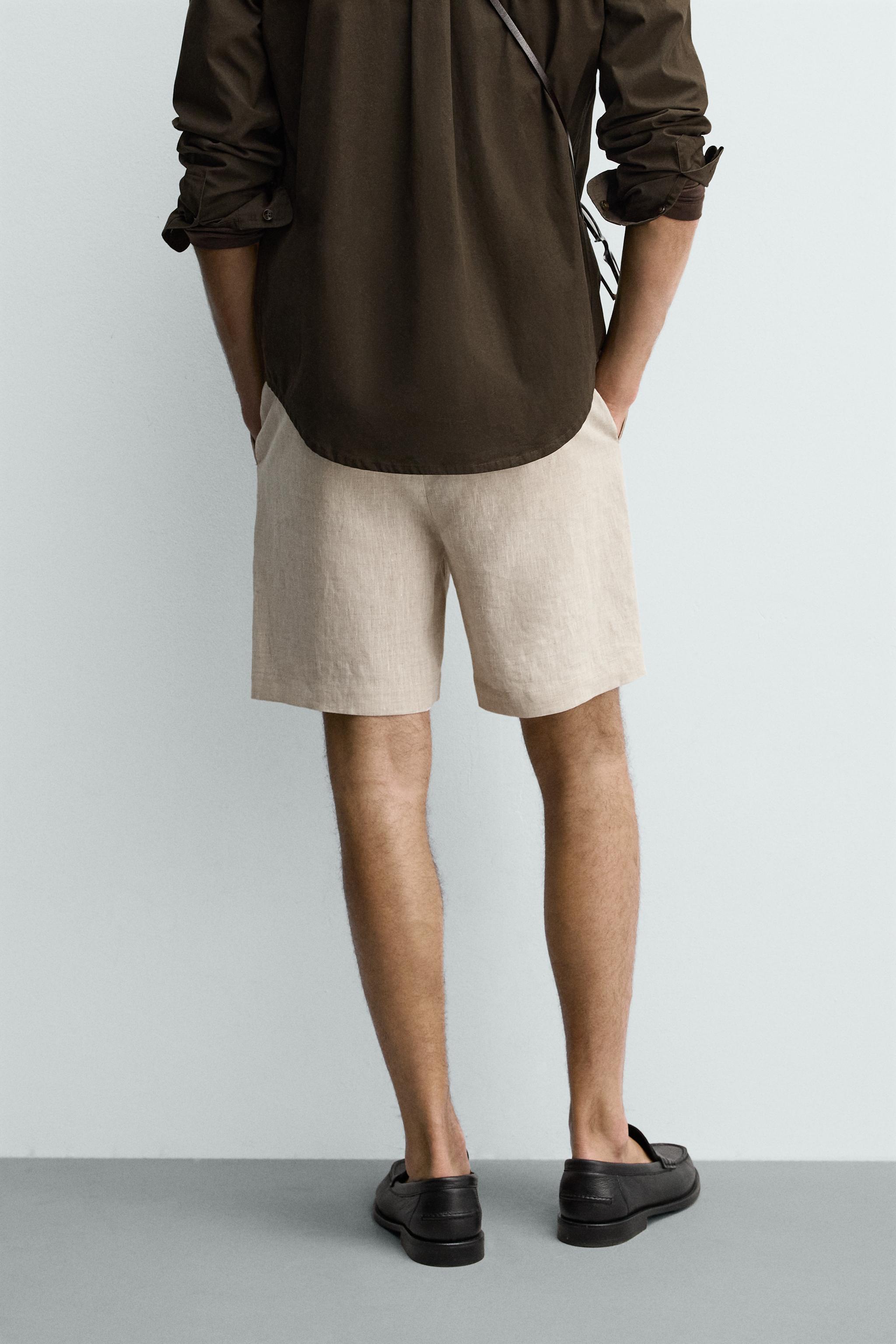 SHORT REGULAR FIT 100% LIN