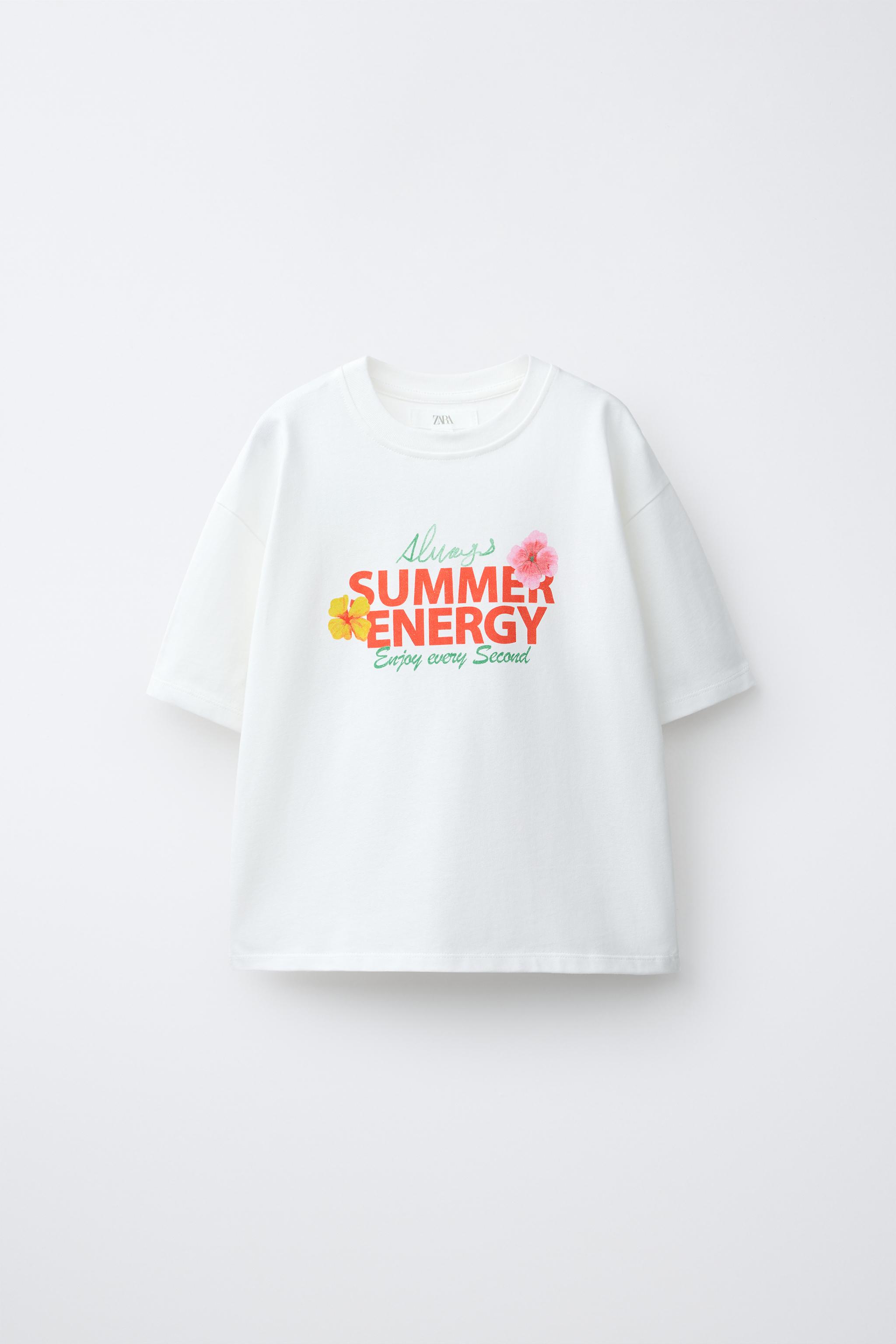 SUMMER PRINT T-SHIRT - White | ZARA United States