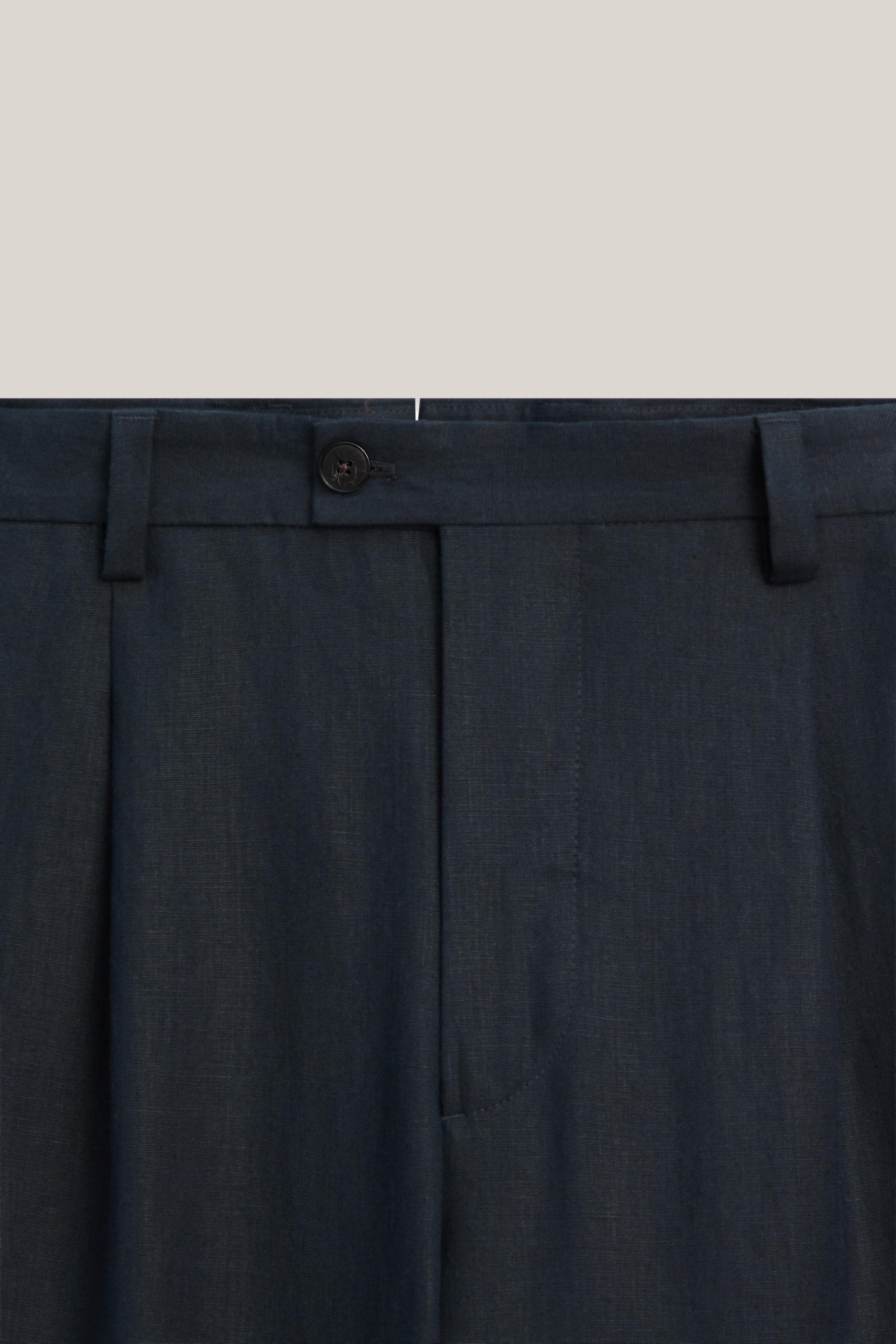 Total look darted linen trousers - LIMITED EDITION