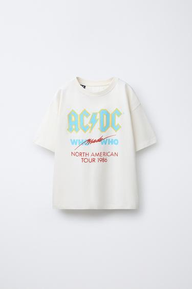AC/DC ® PRINTED T-SHIRT - Cream by Zara - Image 0