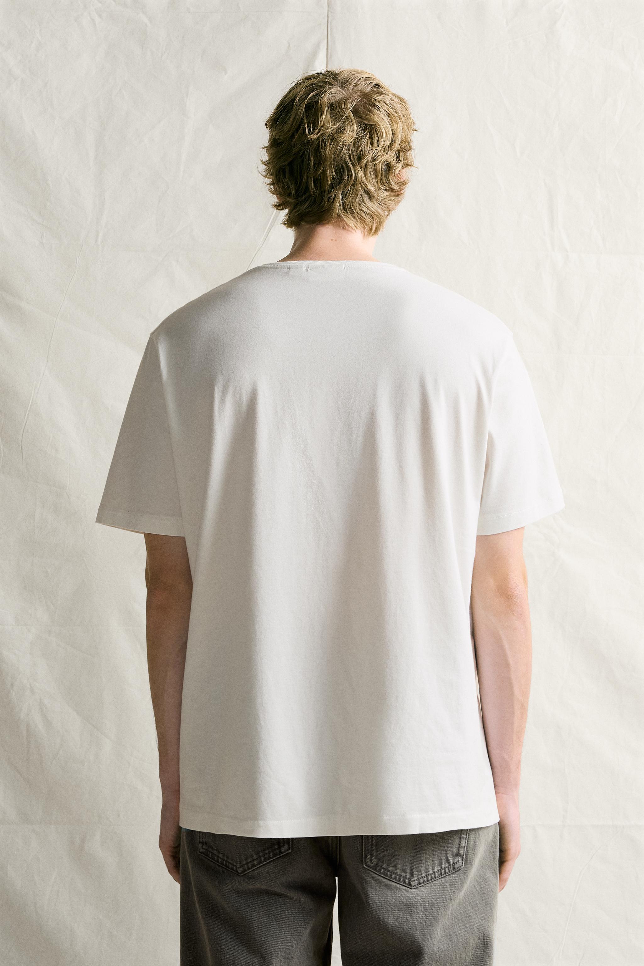 Zara MEDIUM WEIGHT SUPIMA® T-SHIRT görsel 3