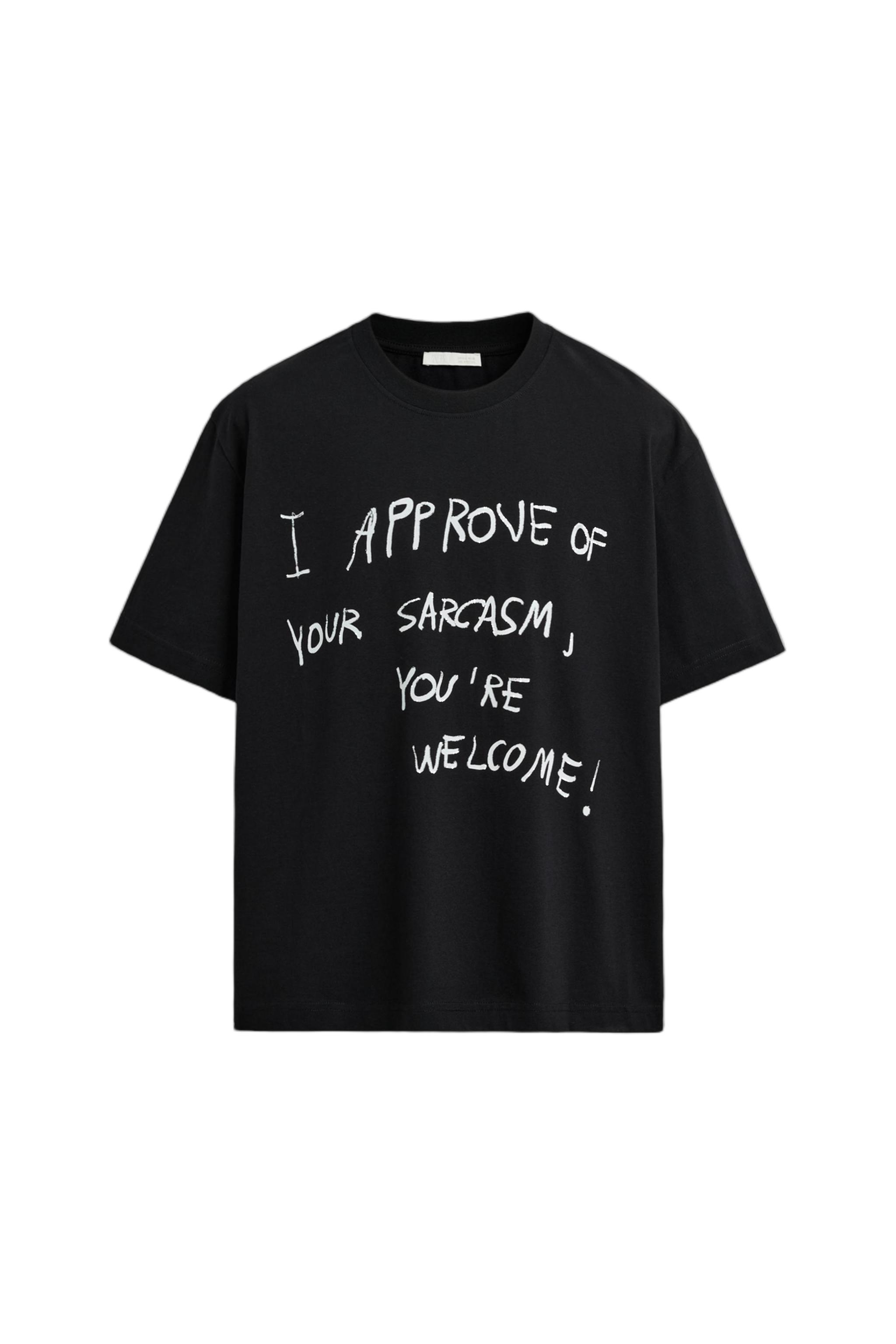 SLOGAN PRINT T-SHIRT | SECOND HAND | Zara Preowned
