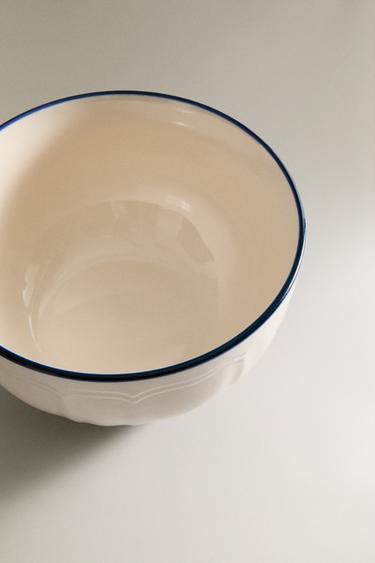 BOWL WITH RIM DETAIL - Blue by Zara - Image 2
