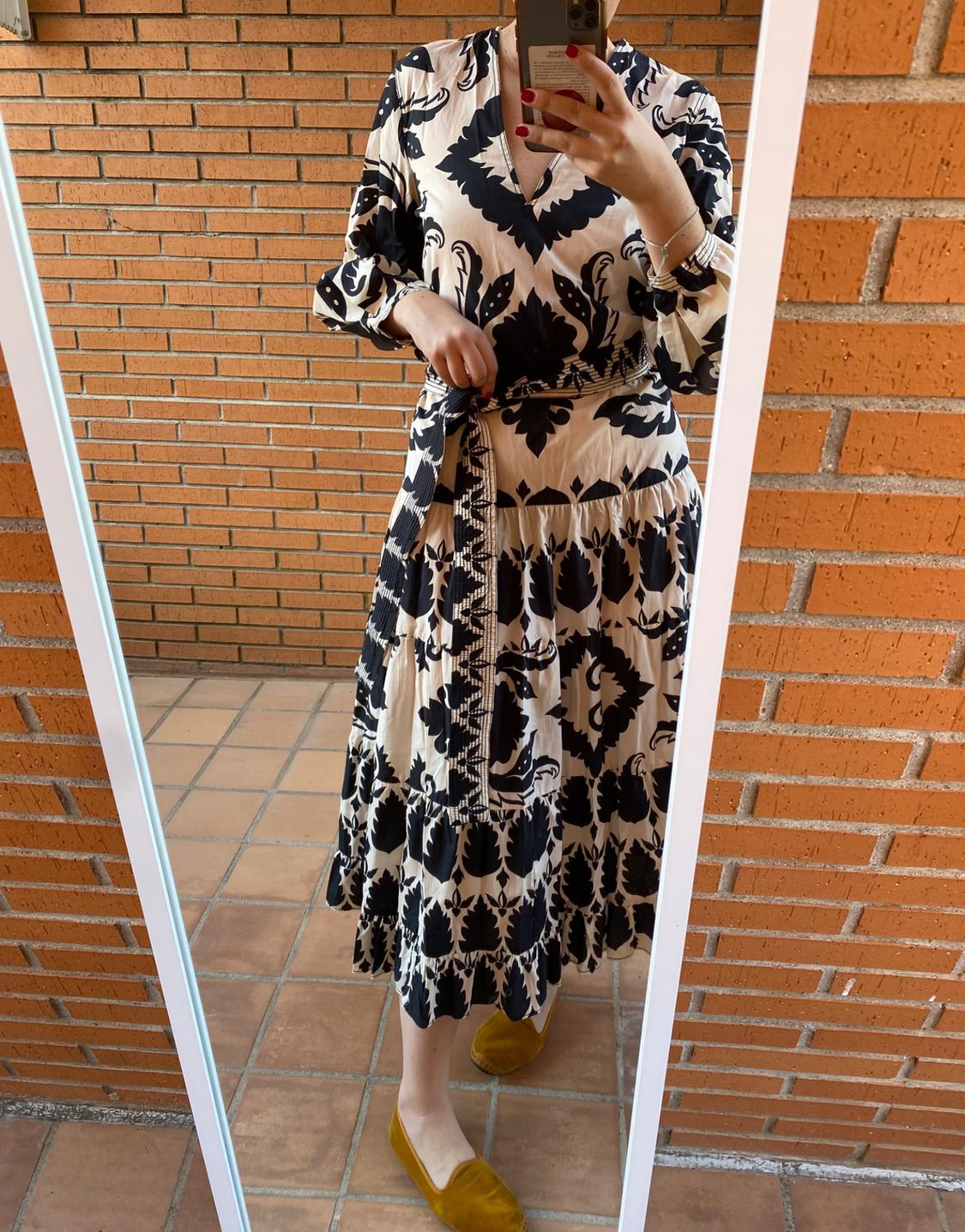 PRINTED MIDI DRESS - Image 5