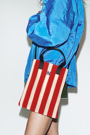 CUT-OUT EFFECT MINI TOTE BAG - Red by Zara - Image 2