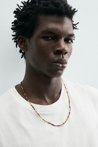 CHAÎNE FANTAISIE PIERRE - Marron de Zara - Image 1