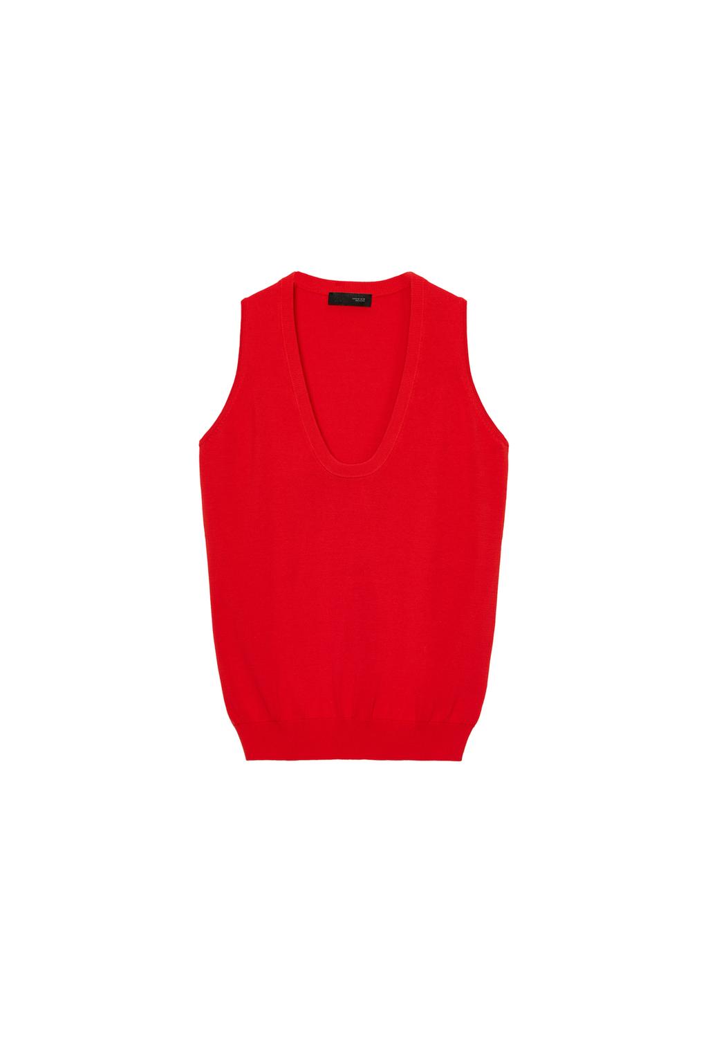 SLEEVELESS KNIT TOP - image 3
