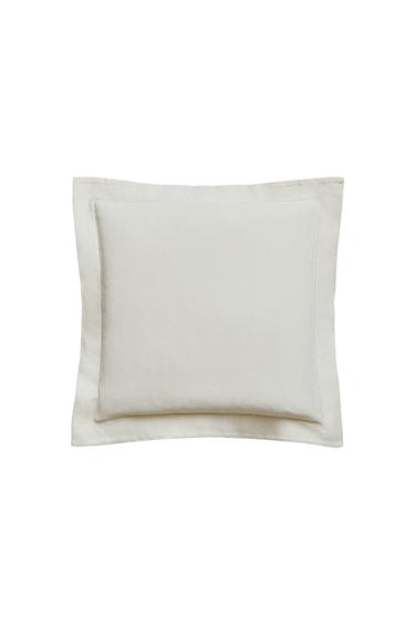 FUNDA DE COJÍN PIQUÉ VAINICA - Blanco roto de Zara