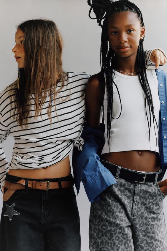 STAR PATCH BARREL JEANS - Grey by Zara - Image 0