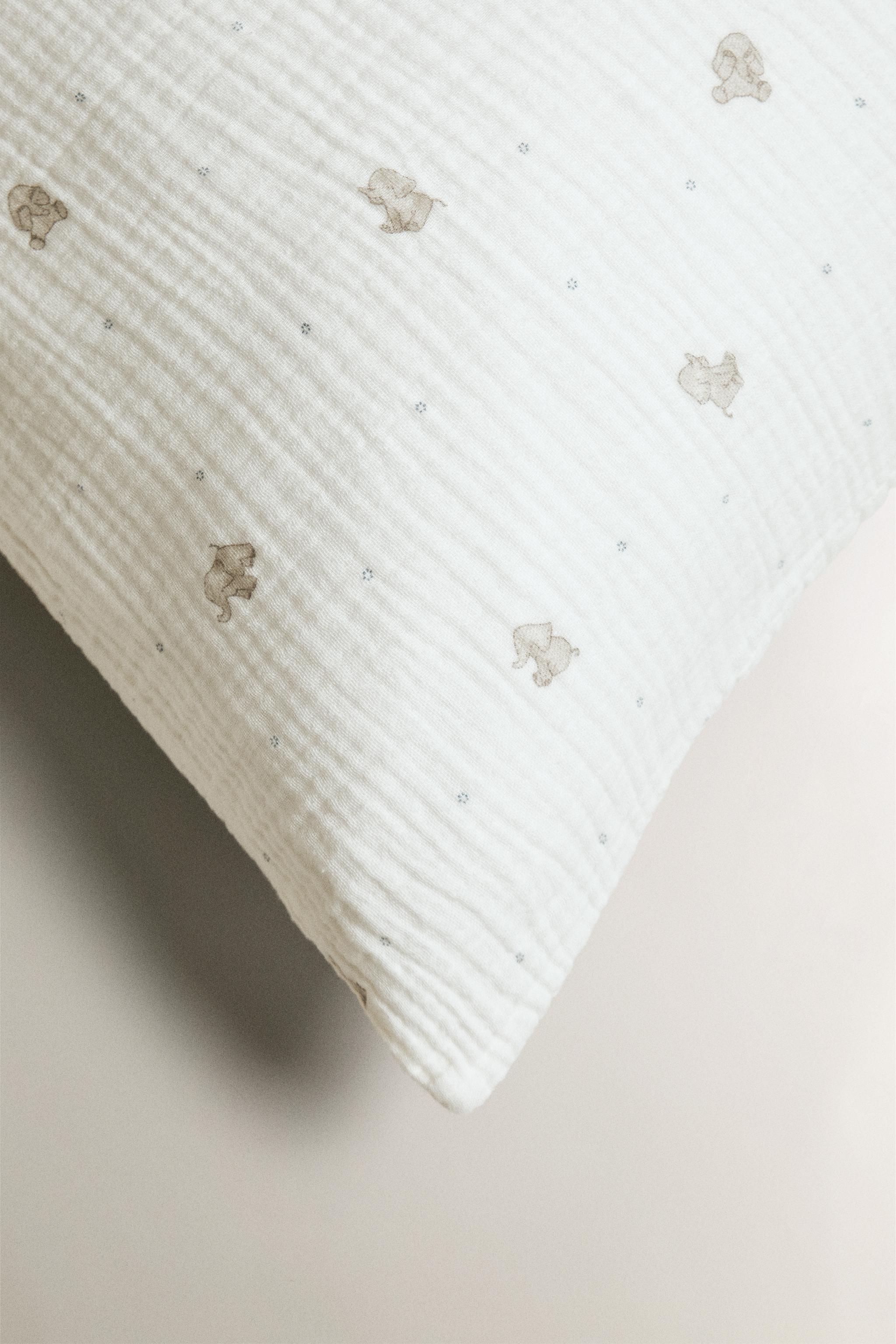 TAIE D’OREILLER ENFANT GAZE ÉLÉPHANT