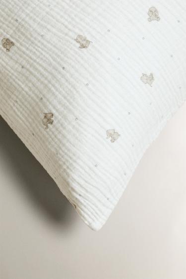 TAIE D’OREILLER ENFANT GAZE ÉLÉPHANT - Gris de Zara - Image 3