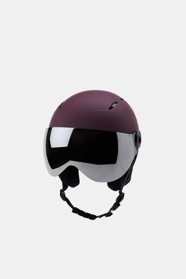 CASQUE AVEC LUNETTES RECCO® TECHNOLOGY SKI COLLECTION - Bordeaux de Zara - Image 4