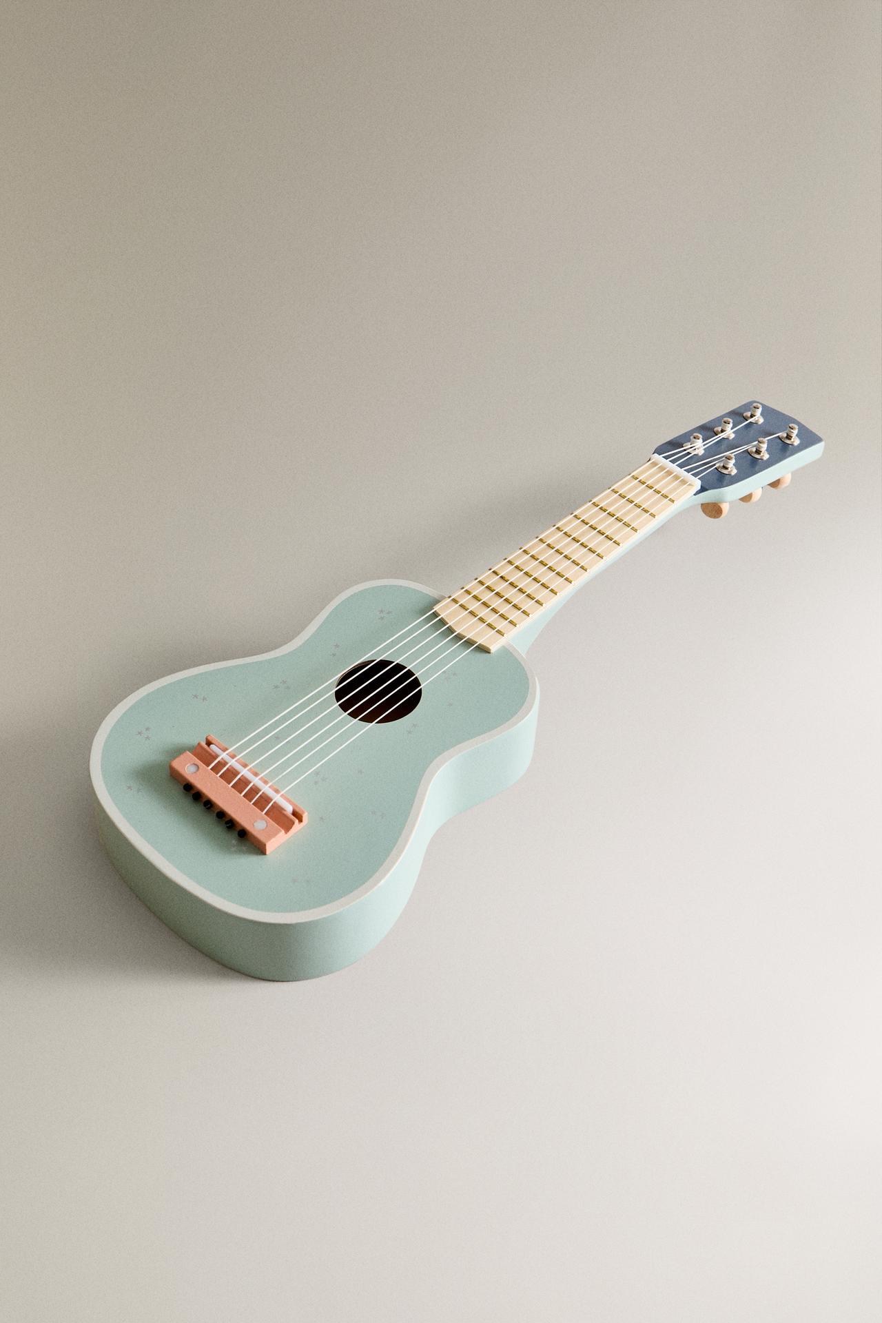 KIDS' TOY GUITAR INSTRUMENT — Sky blue
