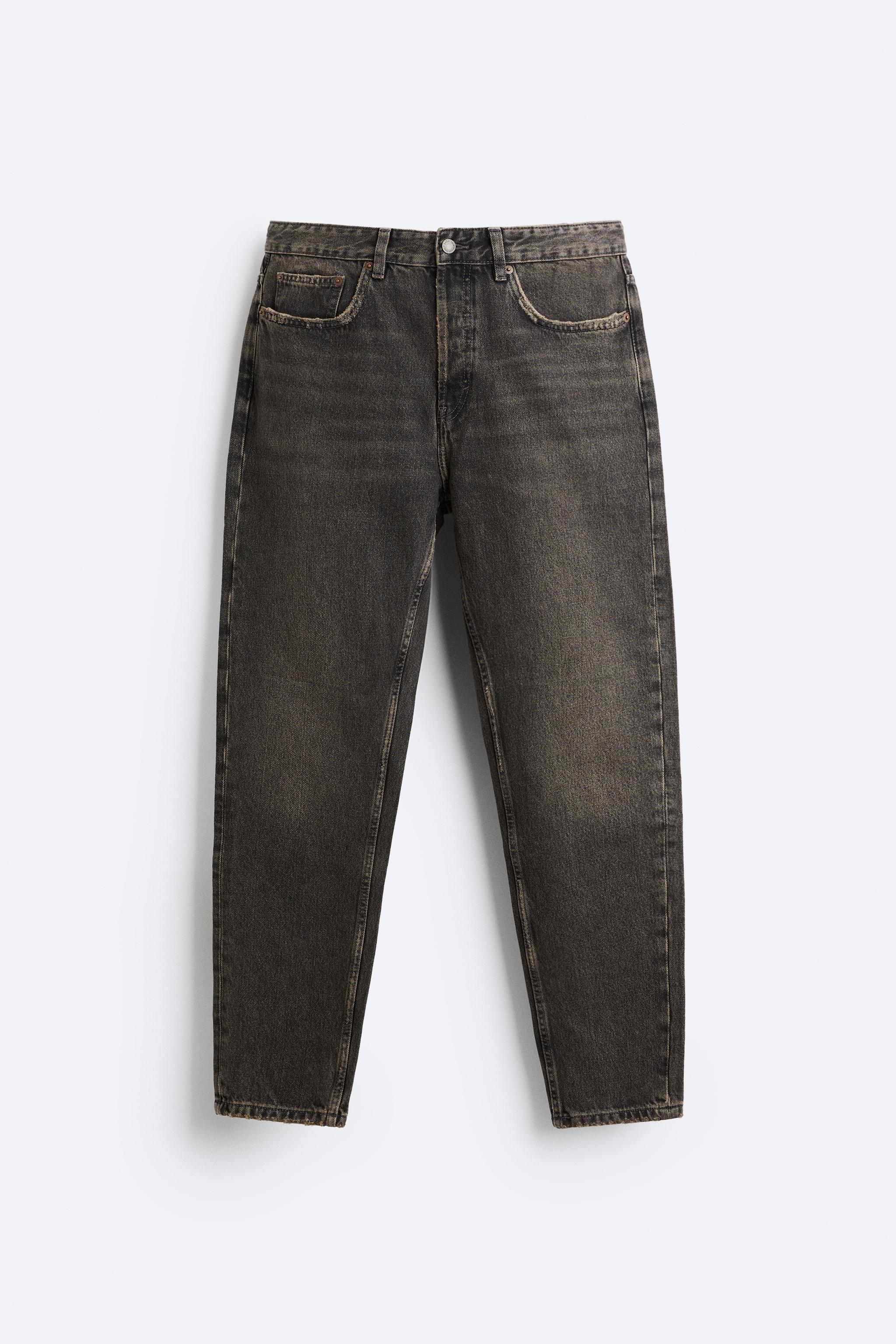 STRAIGHT FIT JEANS - Gray | ZARA United States