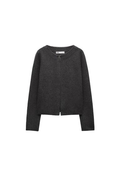 BUTTONED KNIT CARDIGAN