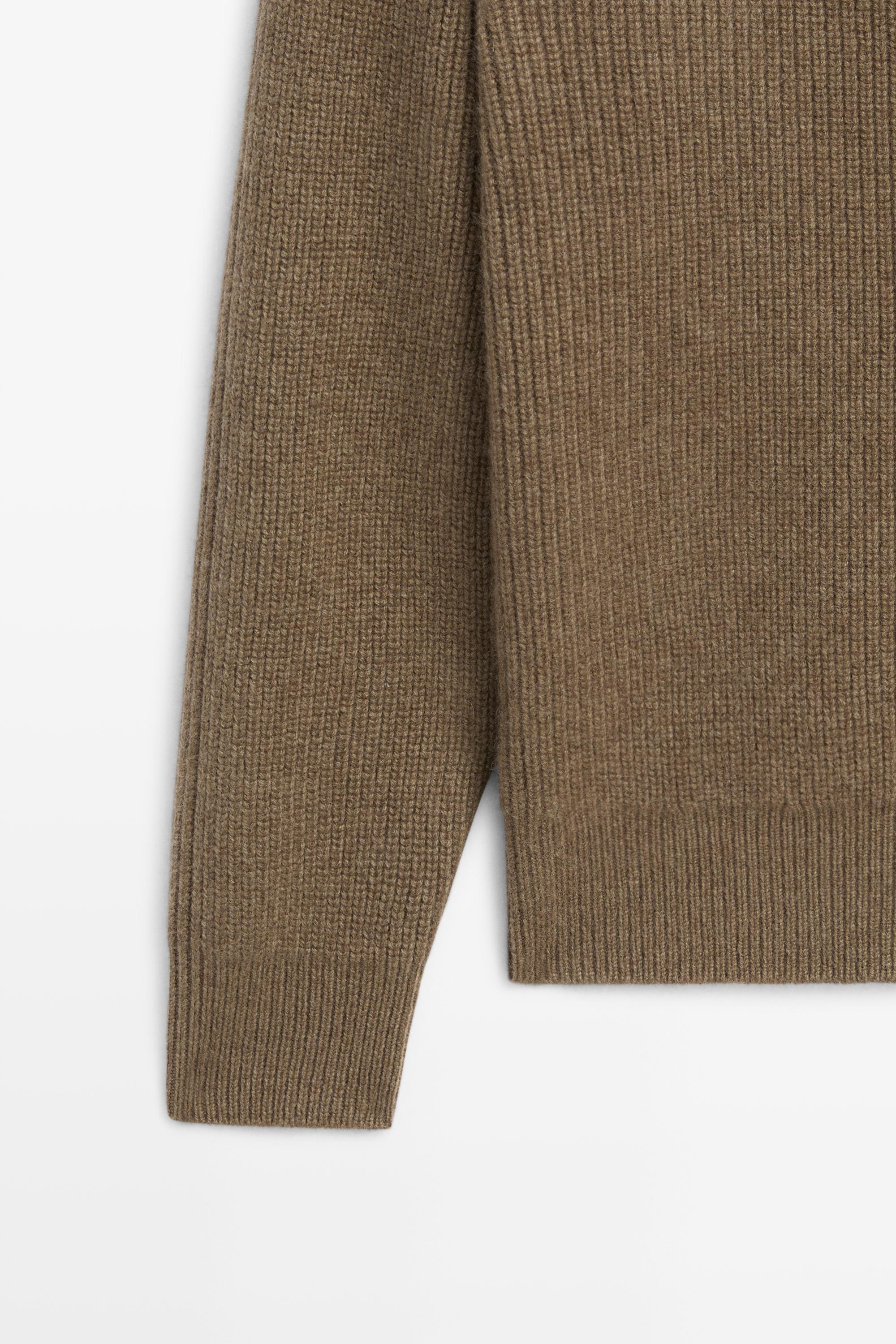 100% cashmere cross-over knit cardigan