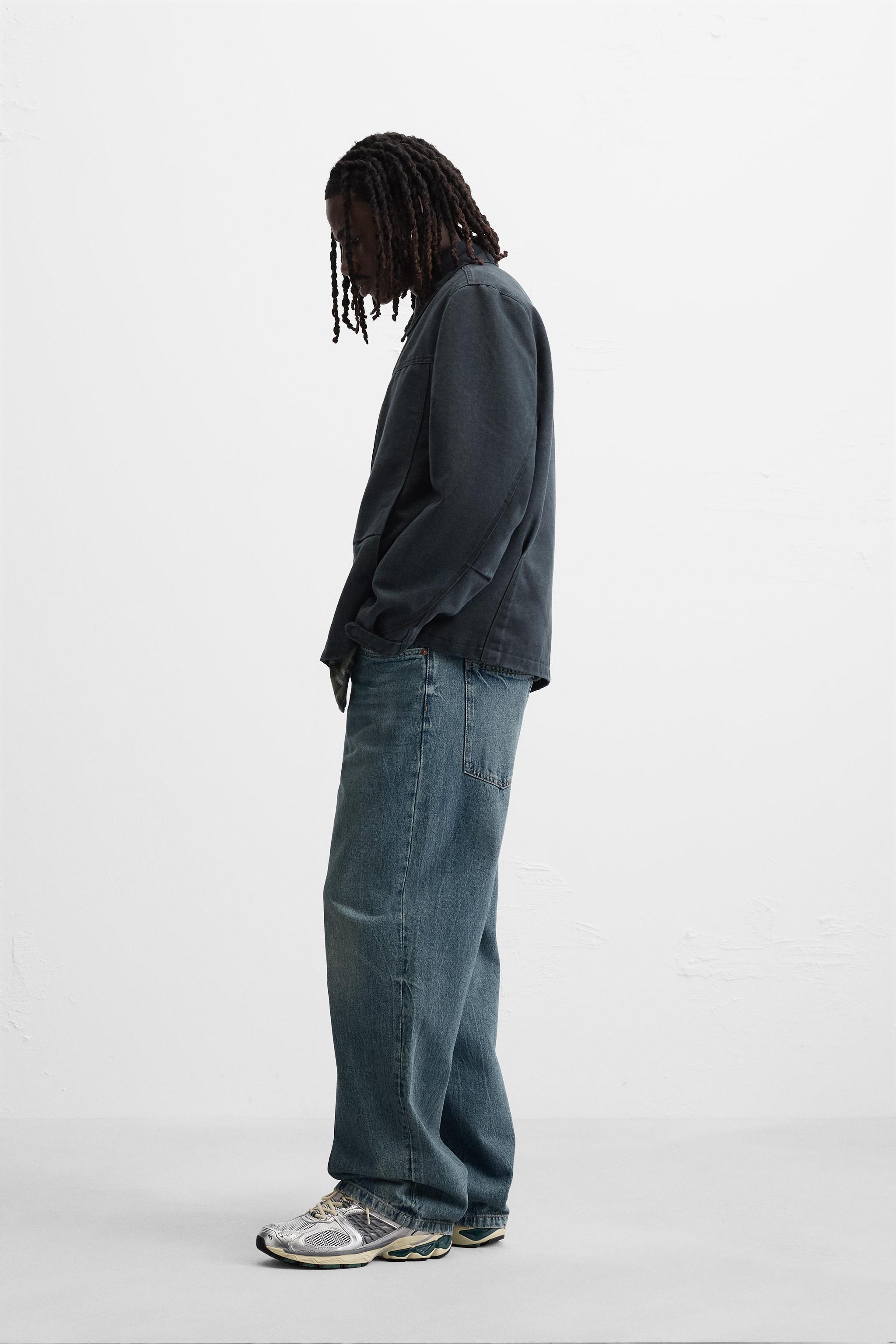 ワックスフィニッシュ ジャケット - ブルー | ZARA Japan / 日本