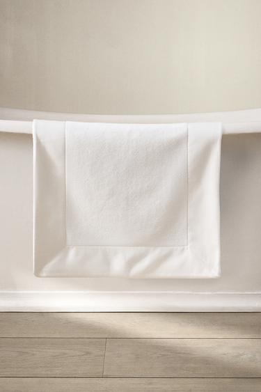 BATH MAT WITH FABRIC BAND - Oyster-white by Zara - Image 4