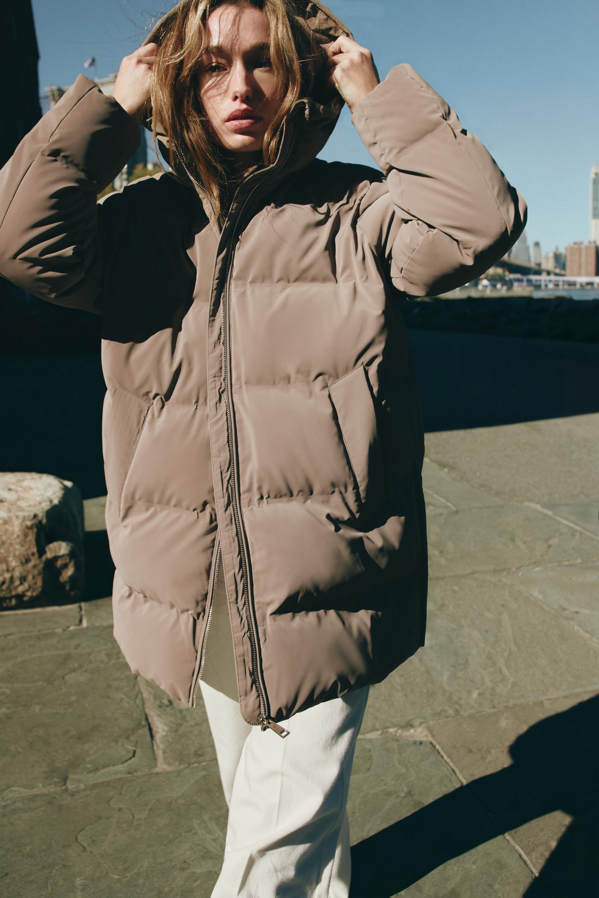 Rubberized Windproof Hoodie Anorak by Zara
