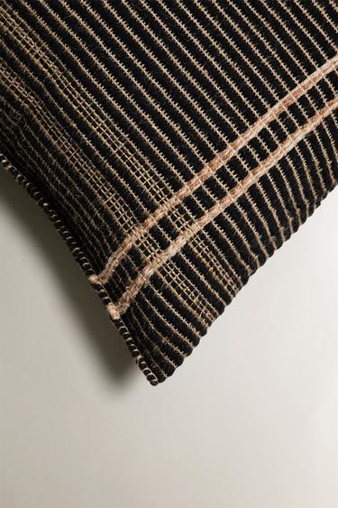 KILIM CUSHION COVER - Black by Zara - Image 1