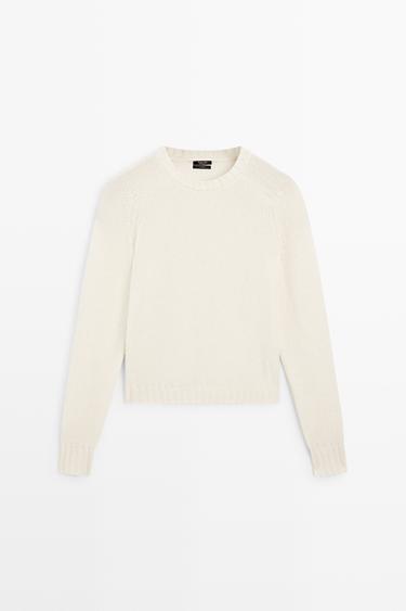 Zara 100% cashmere knit sweater - Yellow - Image 0
