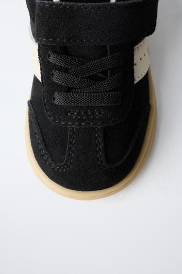 LEATHER BAREFOOT SNEAKERS - Black by Zara - Image 4