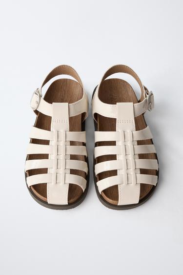 STUDDED CAGE SANDALS - White by Zara - Image 4
