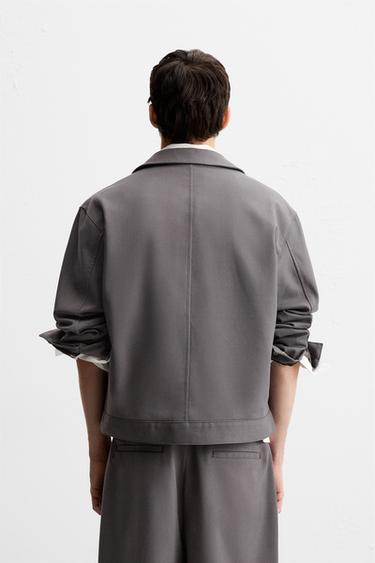 SOBRECAMISA CREMALLERA - Gris de Zara