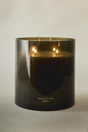 (2 KG) BOUGIE PARFUMÉE MAJESTIC OUD - Marron foncé de Zara