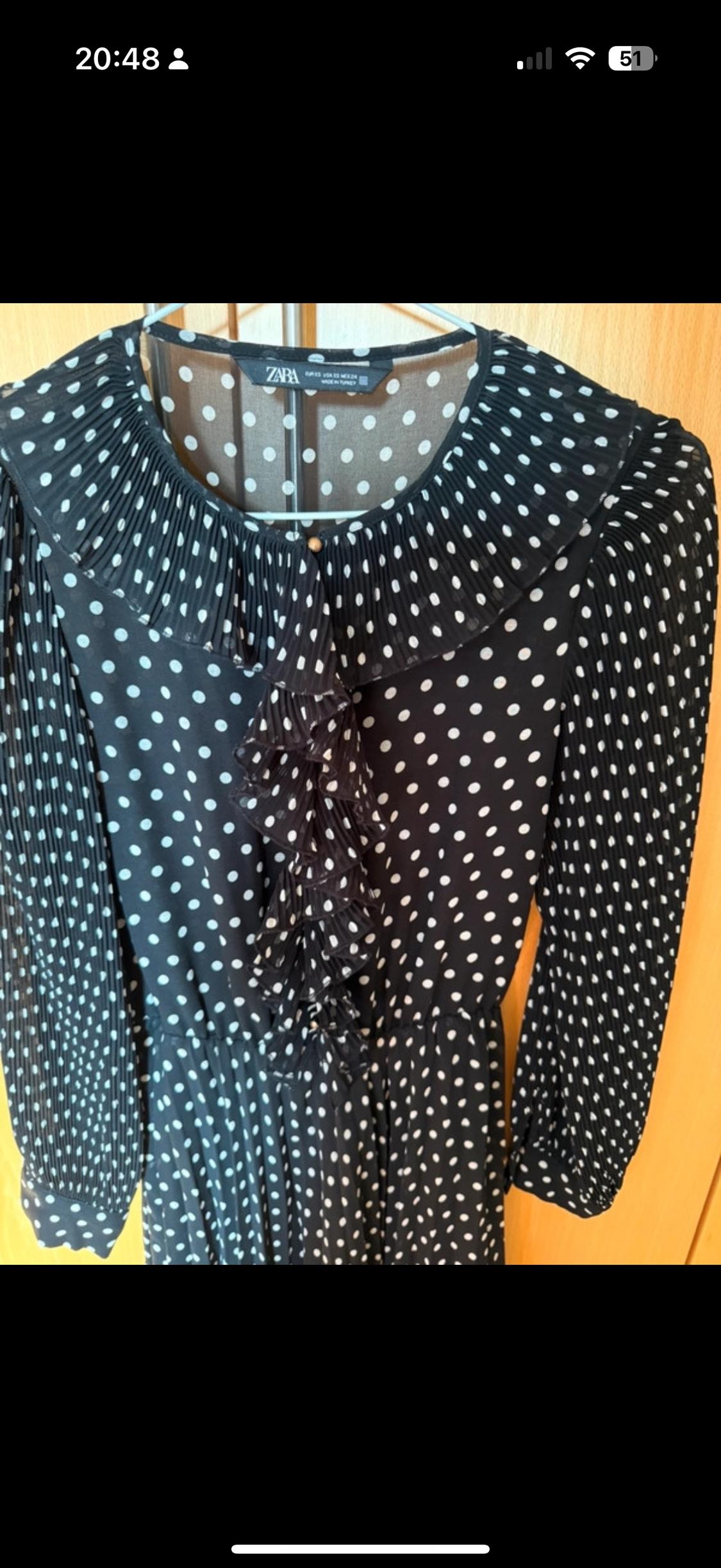 PRINTED DRESS WITH PLEATED SKIRT - Image 3