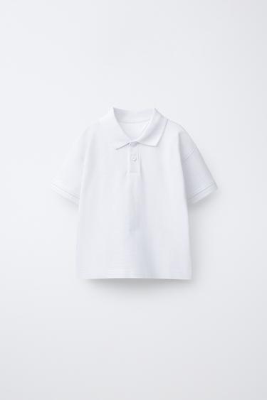 POLO PIQUÉ LLIS - Blanc de Zara