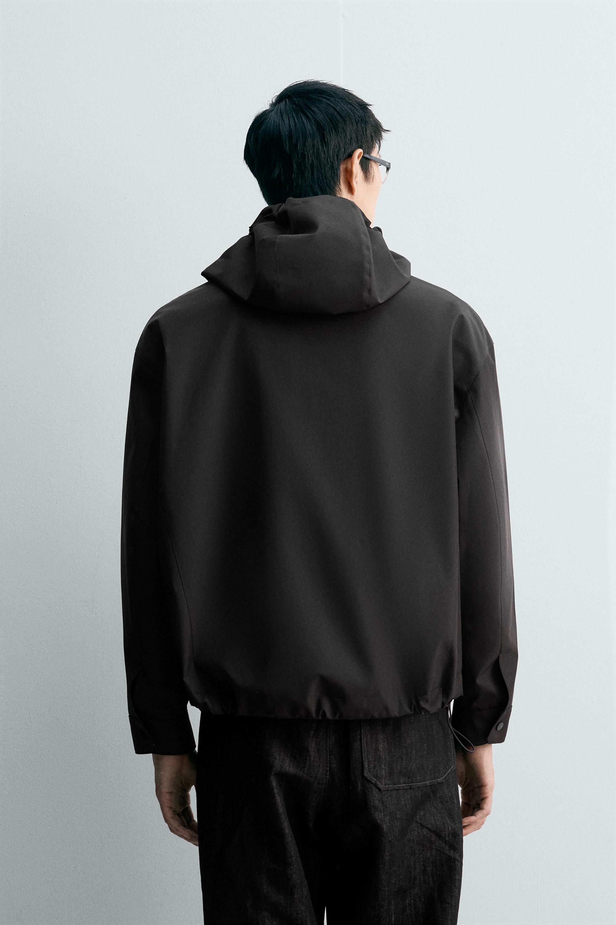 撥水加工テクニカルジャケット - ブラック | ZARA Japan / 日本