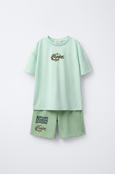 Zara 6-14 YEARS / SAJA BOYS KPOP DEMON HUNTERS™ NETFLIX © PAJAMAS - Green