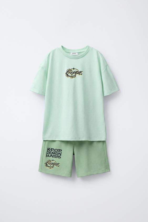 Zara 6-14 YEARS / SAJA BOYS KPOP DEMON HUNTERS™ NETFLIX © PAJAMAS - Green - Image 0