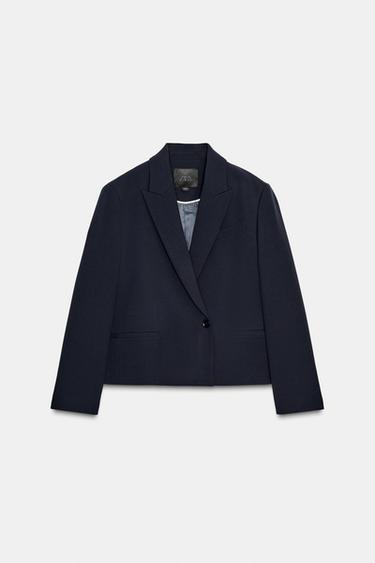 VESTE COURTE ZW COLLECTION LIMITED EDITION - Bleu marine foncé de Zara - Image 3