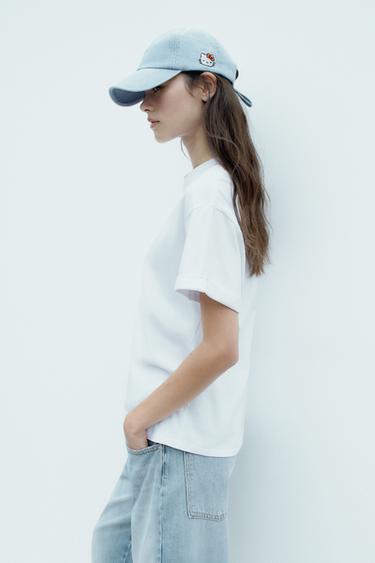CASQUETTE EN DENIM HELLO KITTY © 2025 SANRIO - Bleu clair de Zara - Image 1