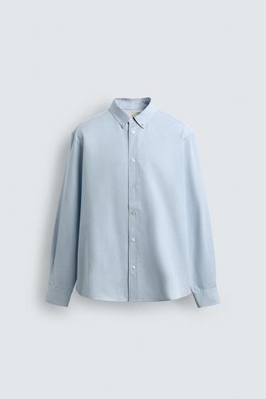 RELAXED FIT LIMITED EDITION SHIRT - Sky blue by Zara