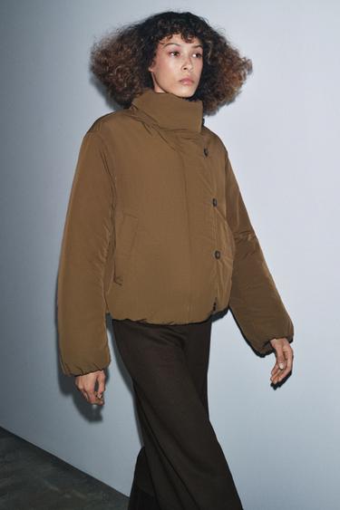 VESTE MATELASSÉE ZW COLLECTION - Chocolat de Zara - Image 1