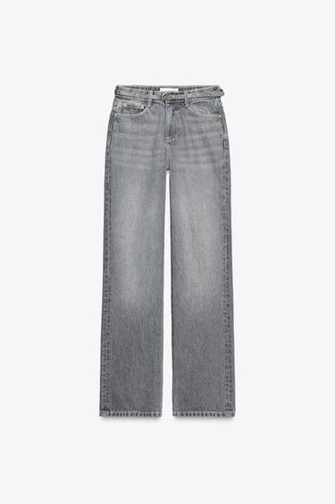 Zara KÕRGE VÖÖKOHA JA VÖÖGA TEKSAD Z1975 REGULAR FIT - Hall