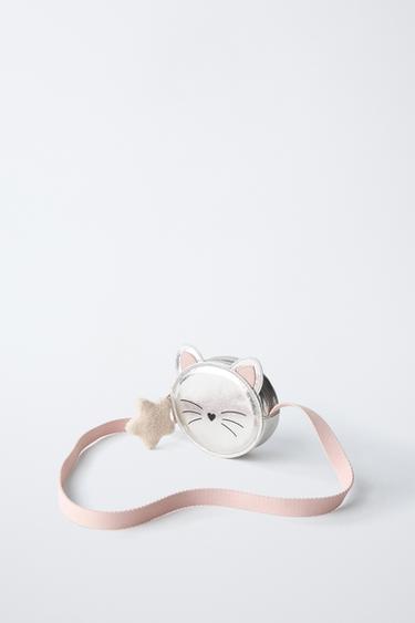 KITTEN CROSSBODY BAG - Silver by Zara - Image 1