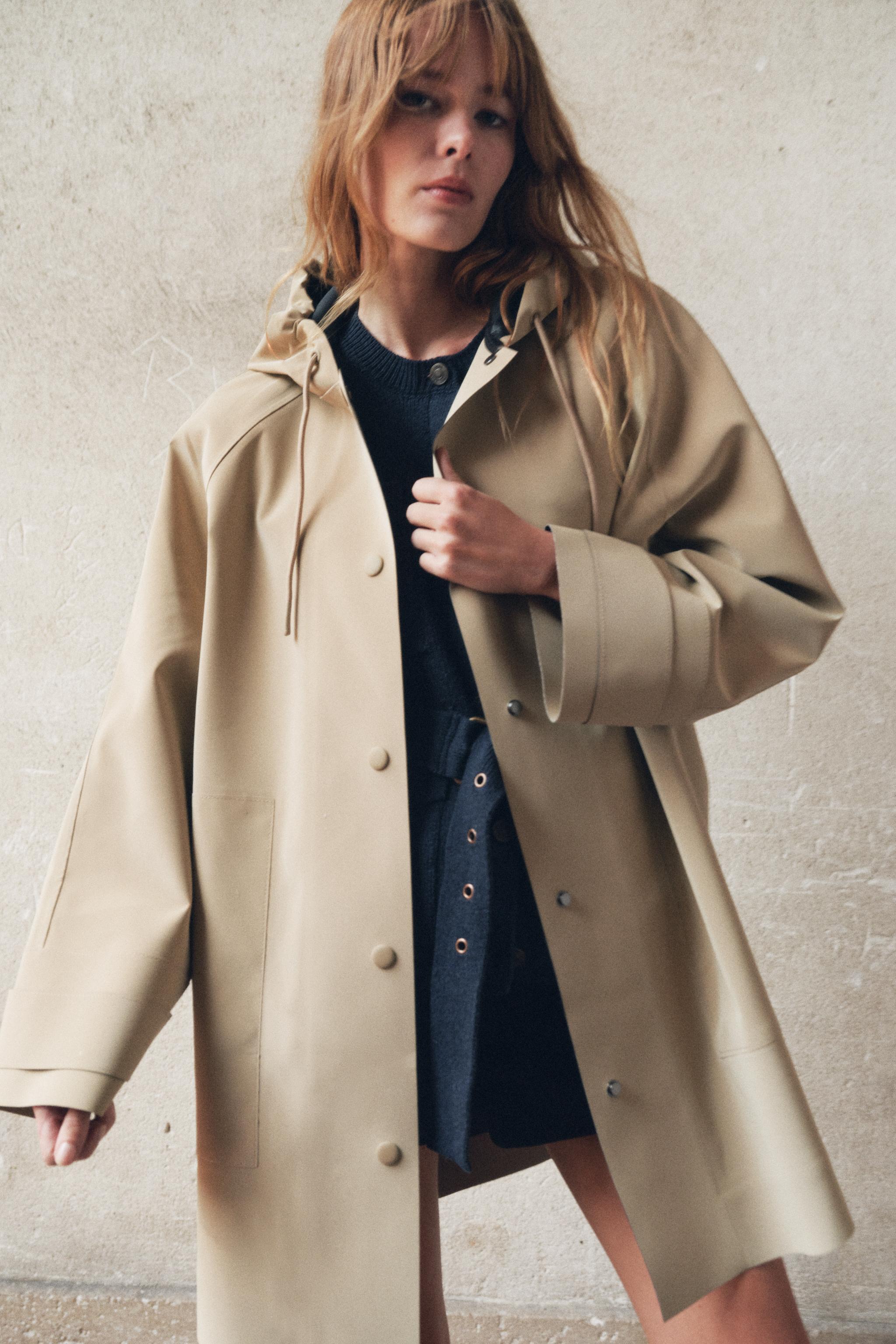 Parka bleu marine retailer femme zara