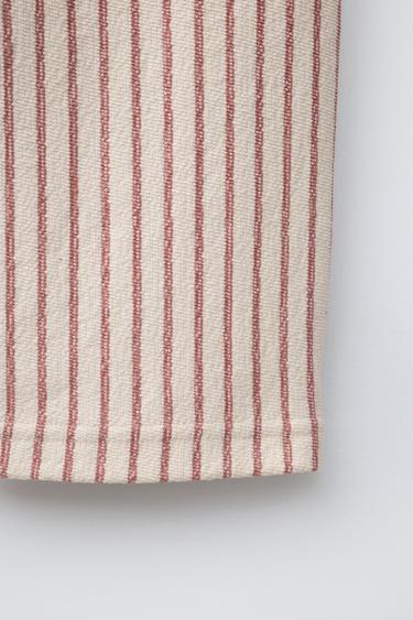 RELAXED FIT STRIPED TROUSERS - brown/white by Zara - Image 3